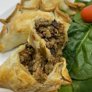 Beef Steak knife-cut empanadas parbaked