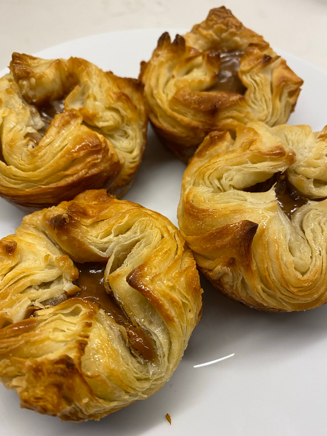 Queenies with dulce de Leche baked